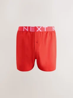 Pink/Red/Green Loose Boxers 5 Pack