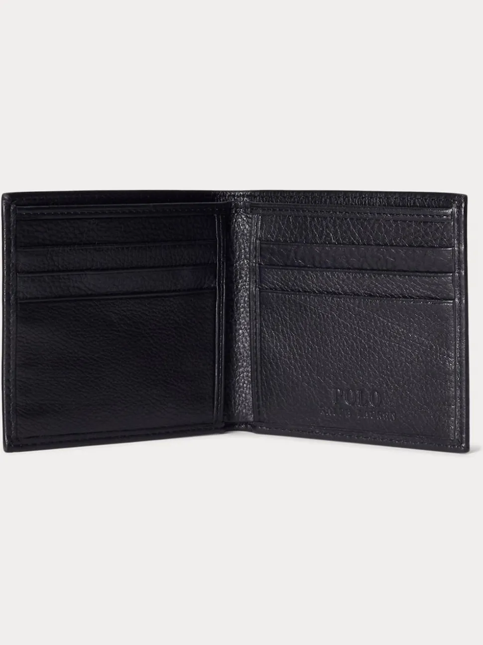 Polo Ralph Lauren Black Billfold Leather Wallet