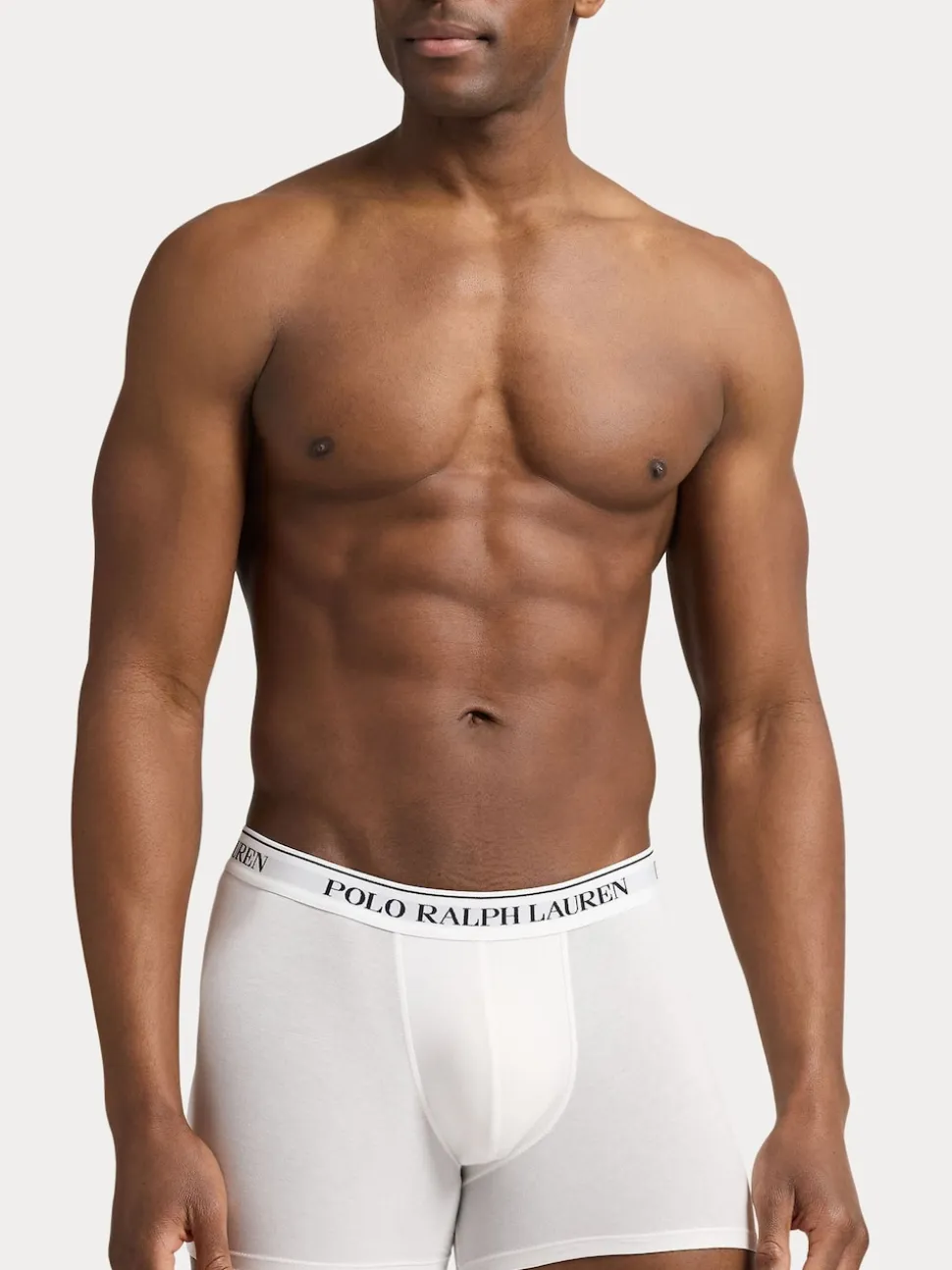 Polo Ralph Lauren Black Long Cotton Stretch Contrast Waistband Boxers 3 Pack