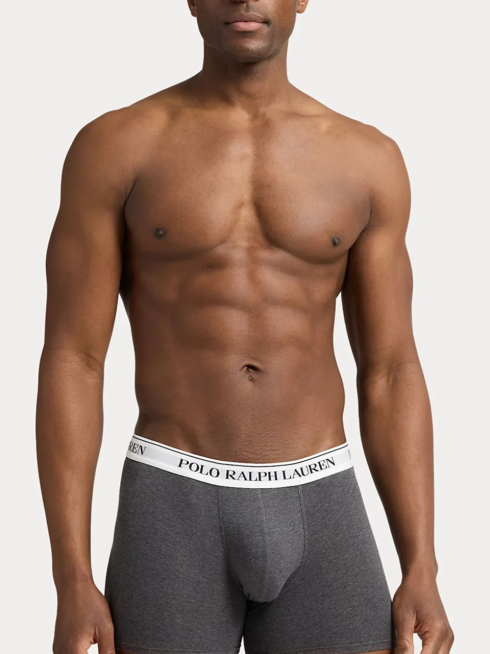 Polo Ralph Lauren Black Long Cotton Stretch Contrast Waistband Boxers 3 Pack