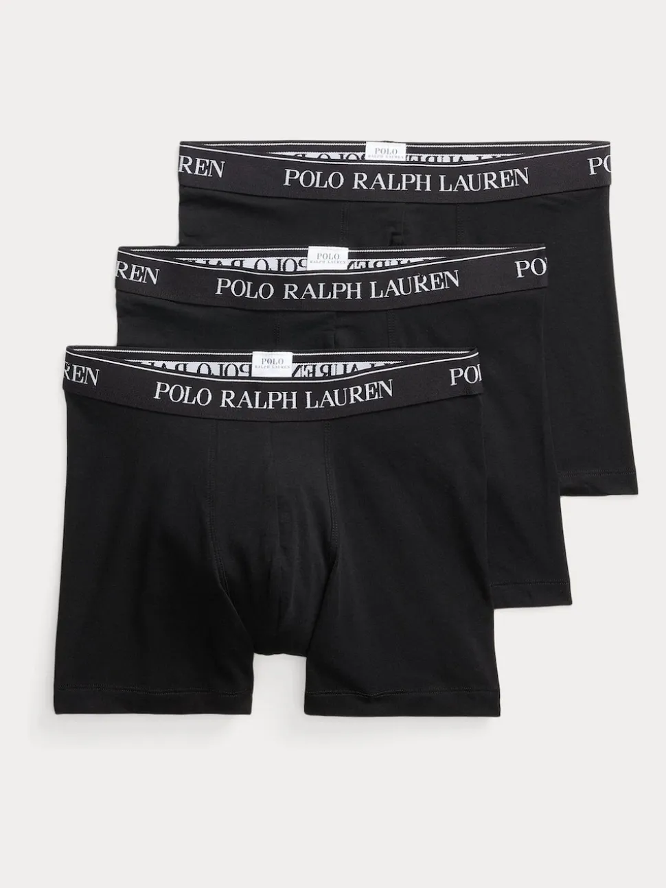 Polo Ralph Lauren Black Long Cotton Stretch Boxers 3 Pack