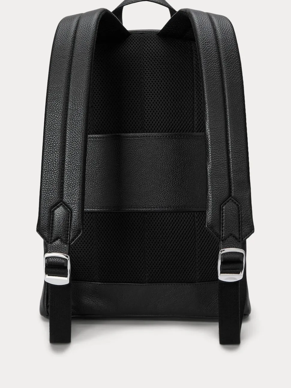 Polo Ralph Lauren Black Pebbled Leather Backpack