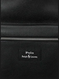 Polo Ralph Lauren Black Pebbled Leather Backpack