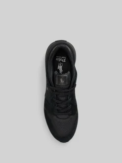 Polo Ralph Lauren Black Train 89 V2 Sport Trainers