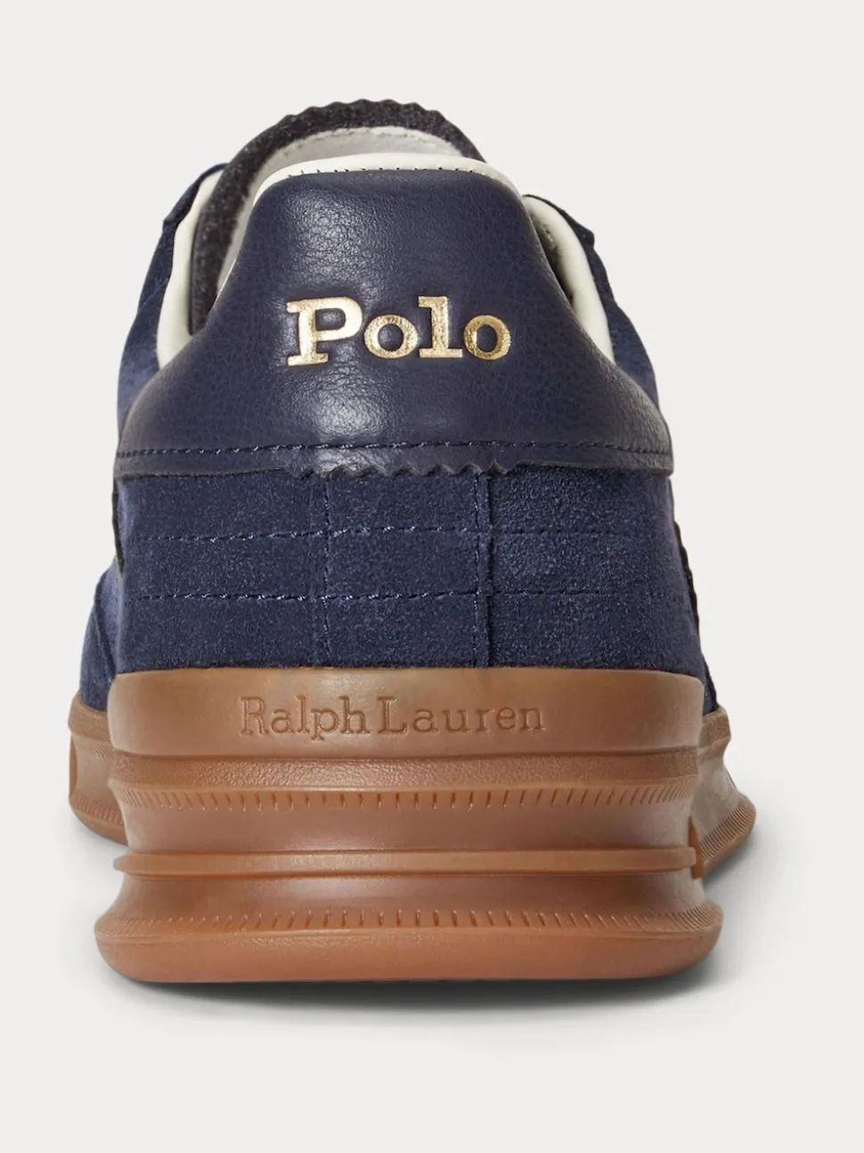Polo Ralph Lauren Blue Hertitage Aera Suede Mix Trainers