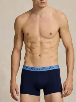 Polo Ralph Lauren Blue Stretch Cotton Boxers 3 Pack