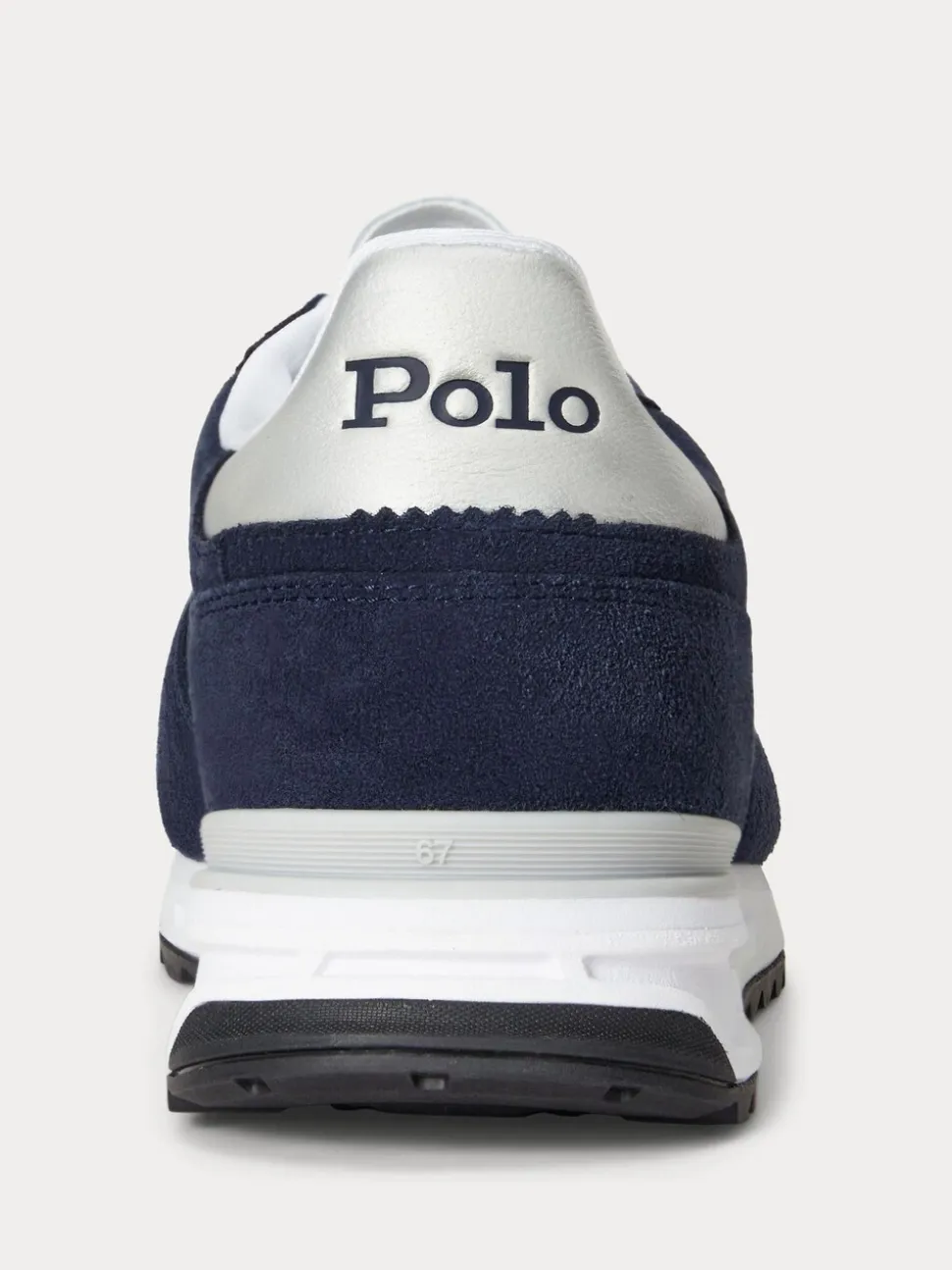 Polo Ralph Lauren Blue Varick Colourblock Leather Trainers