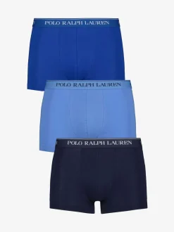 Polo Ralph Lauren Blue/Navy Stretch Cotton Boxers 3 Pack