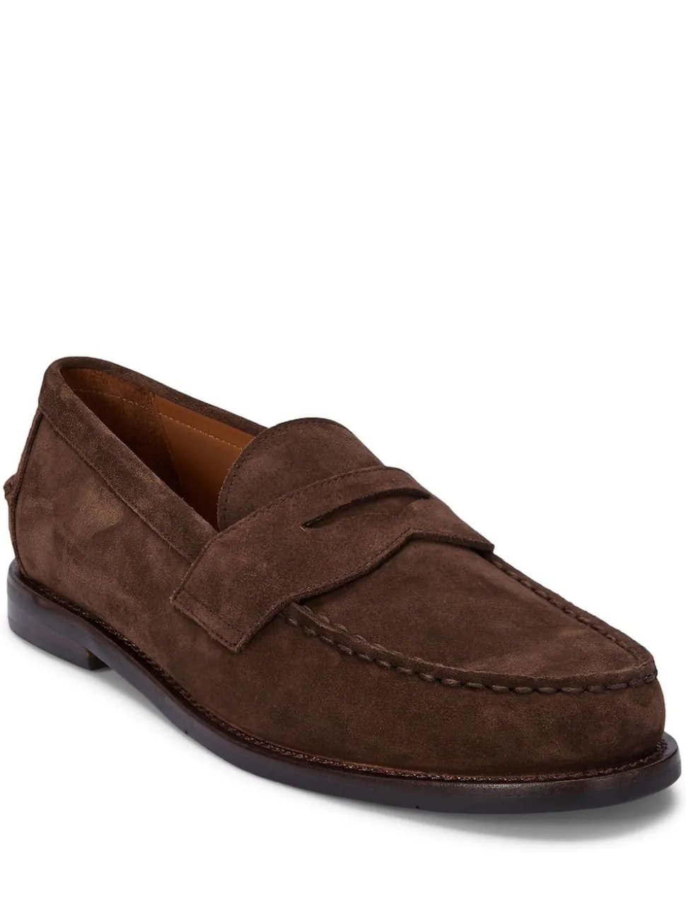 Polo Ralph Lauren Brown Alston Casual Leather Penny Loafer Shoes