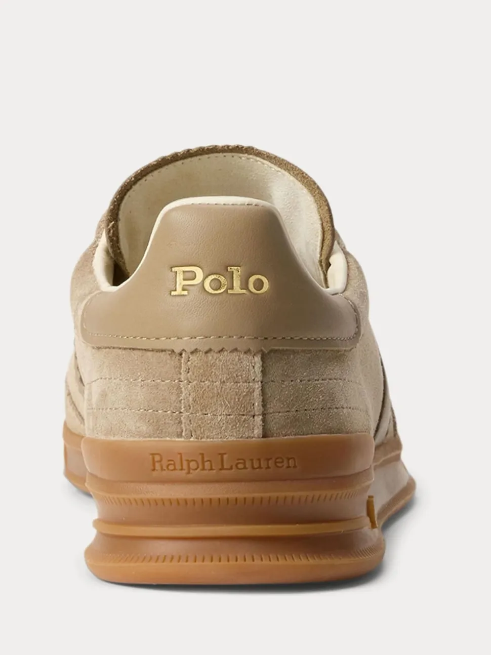 Polo Ralph Lauren Brown Hertitage Aera Suede Mix Trainers