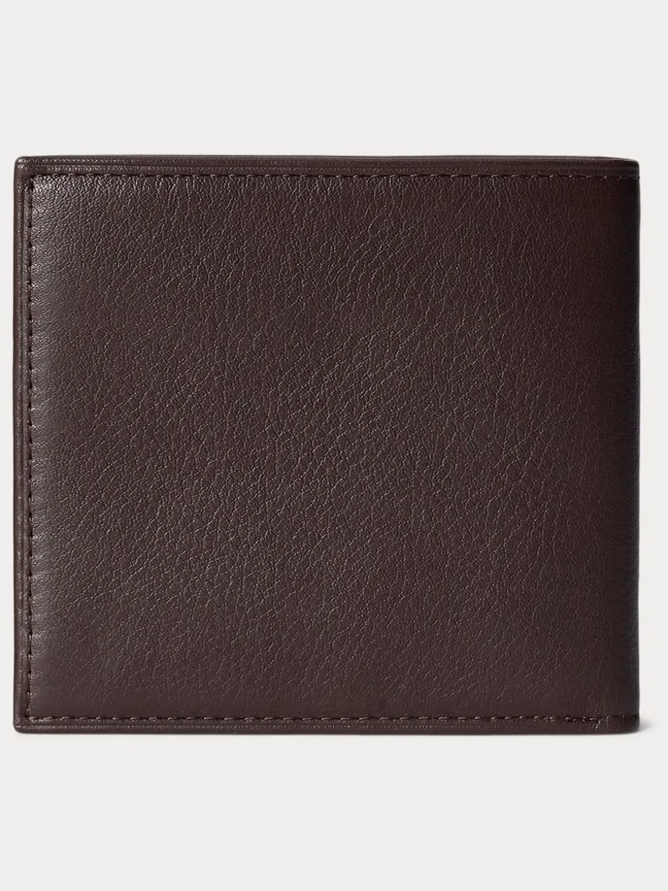 Polo Ralph Lauren Brown Pebbled Leather Billfold Wallet