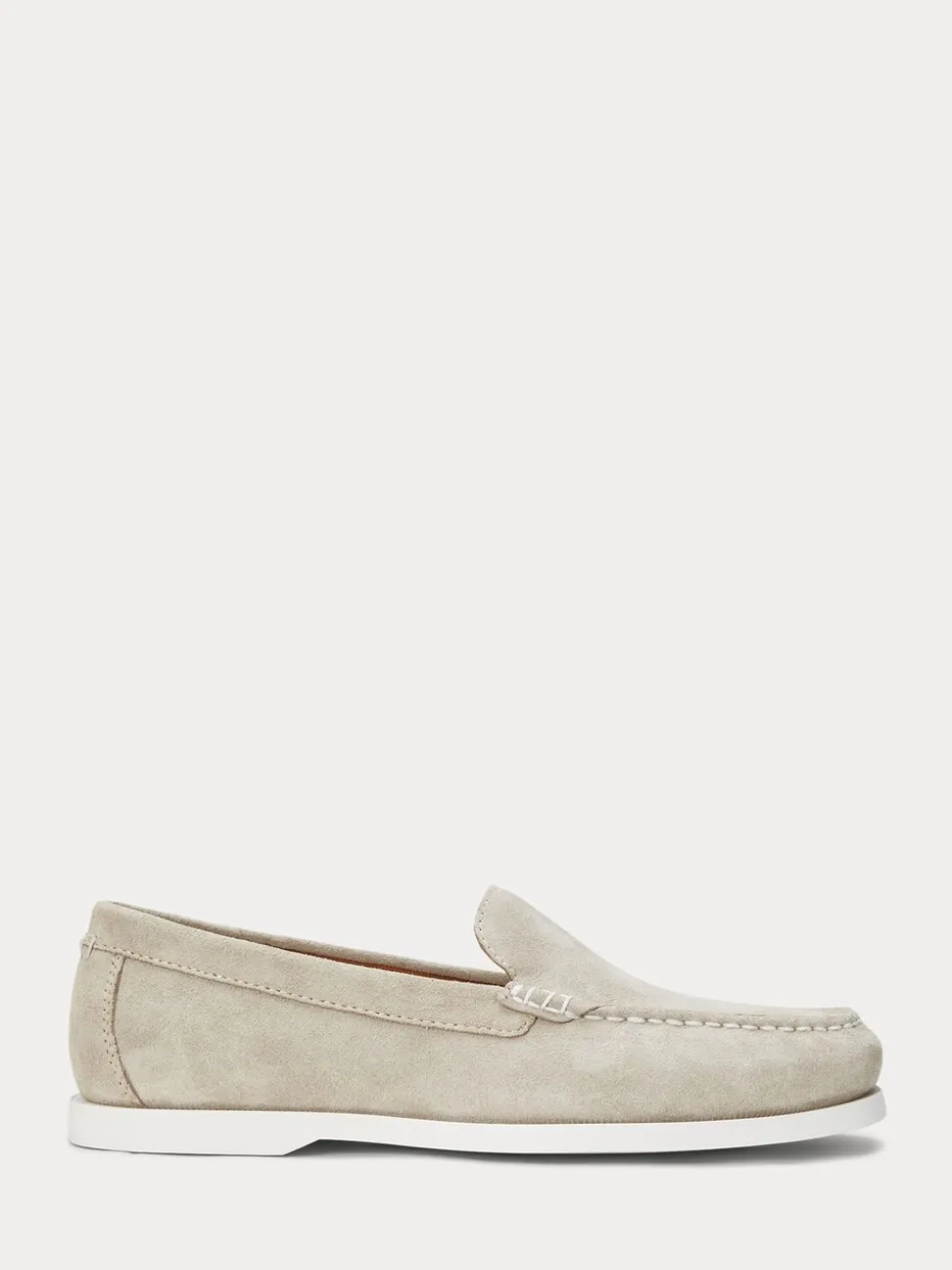 Polo Ralph Lauren Cream Merton Venetian Suede Loafers Shoes
