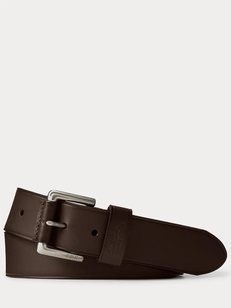 Polo Ralph Lauren Dark Brown Leather Pony Player Belt