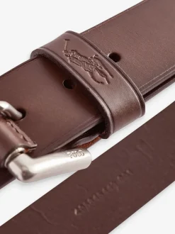 Polo Ralph Lauren Dark Brown Leather Pony Player Belt