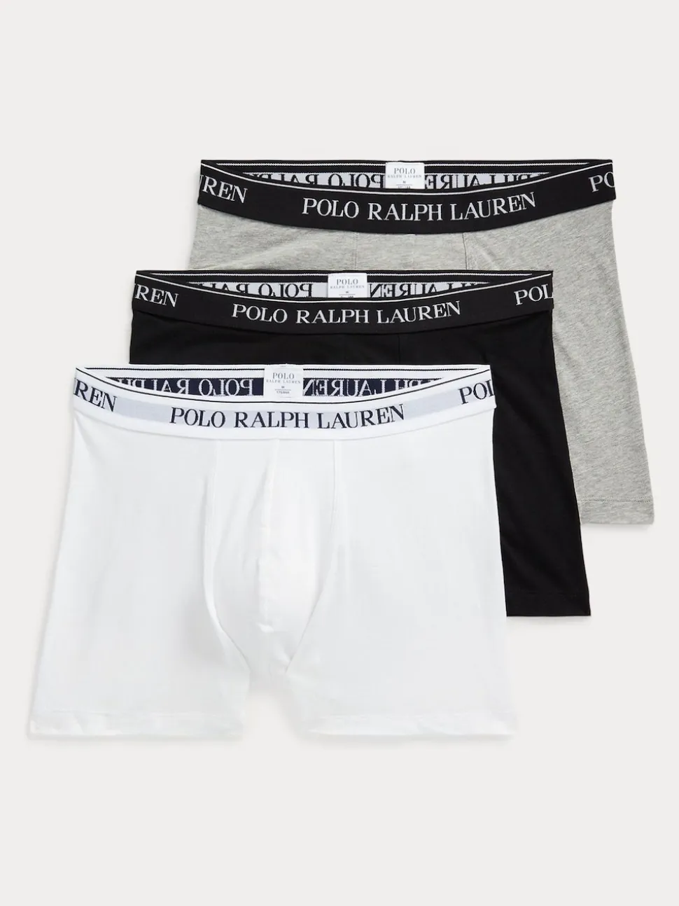 Polo Ralph Lauren Grey Long Cotton Stretch Boxers 3 Pack