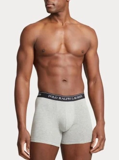 Polo Ralph Lauren Grey Long Cotton Stretch Boxers 3 Pack