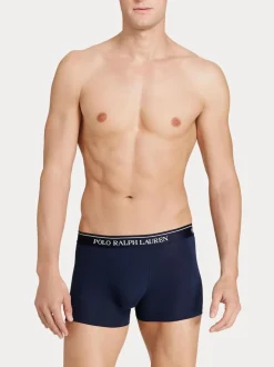 Polo Ralph Lauren Navy Plain Stretch Cotton Boxers 3 Pack