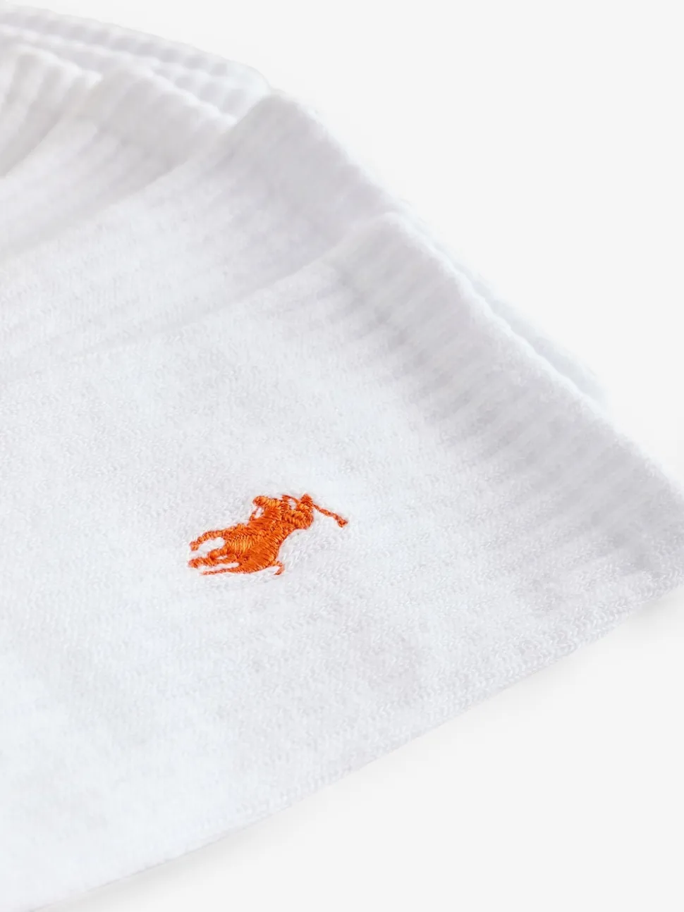Polo Ralph Lauren Off White Ribbed Crew Socks 6 Pack