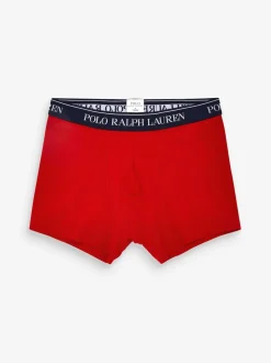 Polo Ralph Lauren Red/Grey/Blue Classic Stretch Boxers 5 Pack