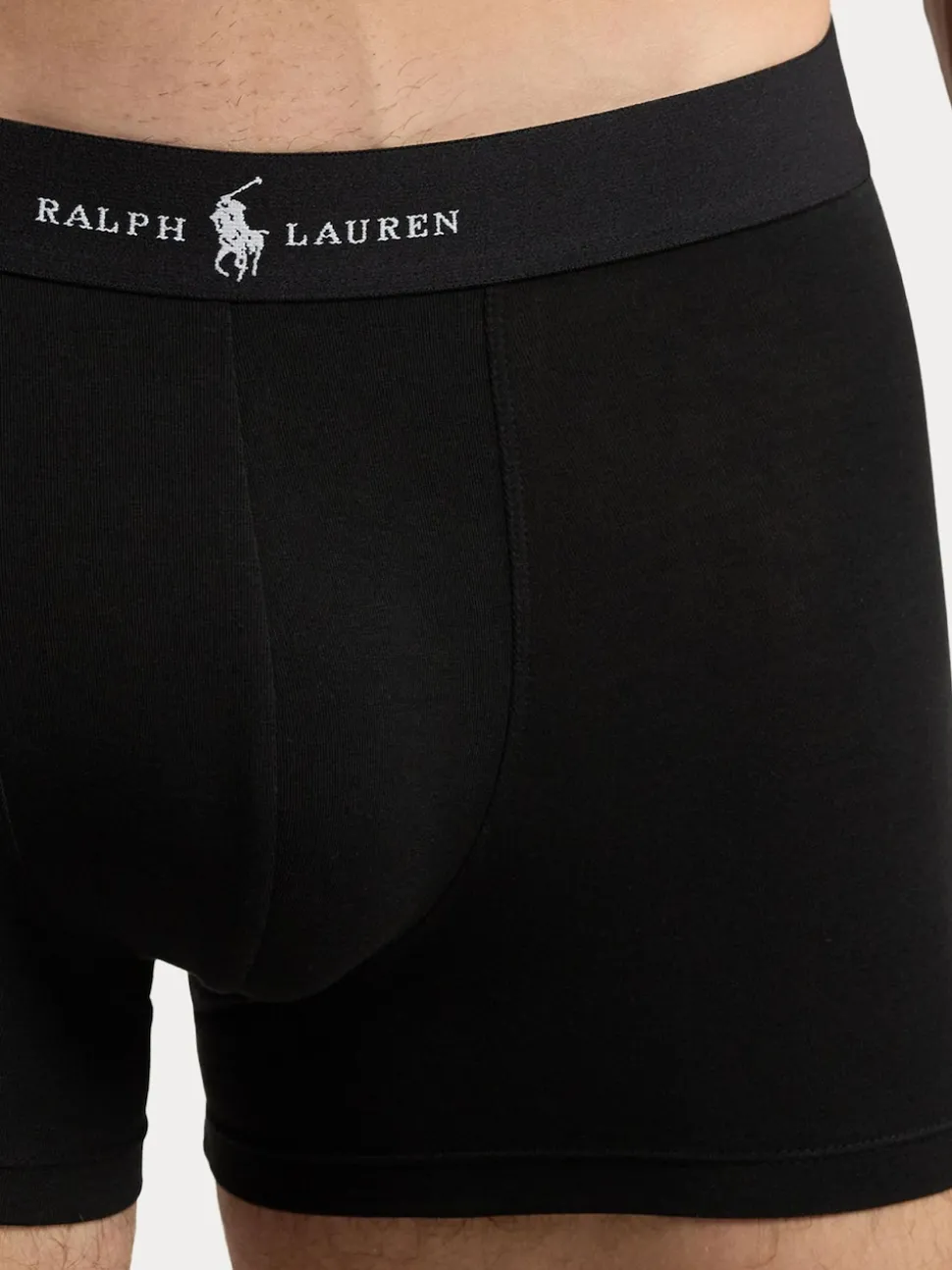 Polo Ralph Lauren Triple Black Classic Stretch Boxers 3 Packs