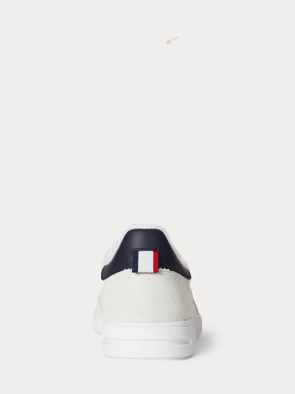 Polo Ralph Lauren White Bedford Suede Leather Mix Trainers