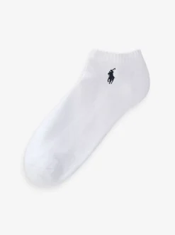 Polo Ralph Lauren White Cushioned Low-Cut Socks 6 Pack