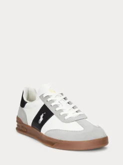 Polo Ralph Lauren White Heritage Area Trainers