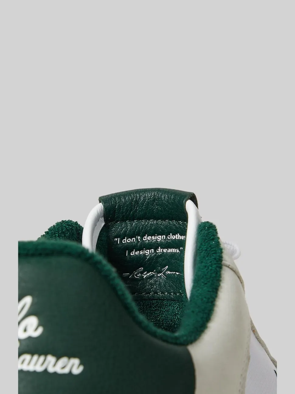 Polo Ralph Lauren White Masters Court Leather Trainers