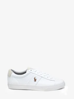 Polo Ralph Lauren White Sayer Canvas Trainers