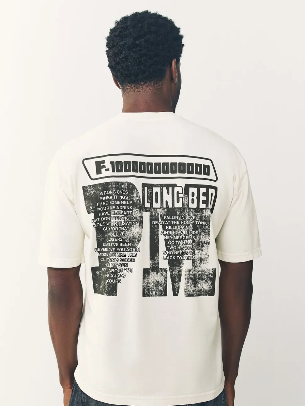 Post Malone White Regular Fit Band Graphic Print T-Shirt