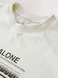 Post Malone White Regular Fit Band Graphic Print T-Shirt