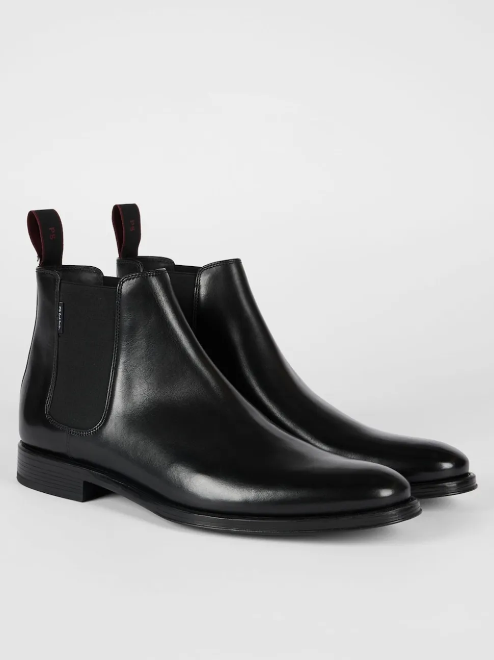 PS Paul Smith Black Augustus Leather Boots