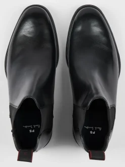PS Paul Smith Black Augustus Leather Boots