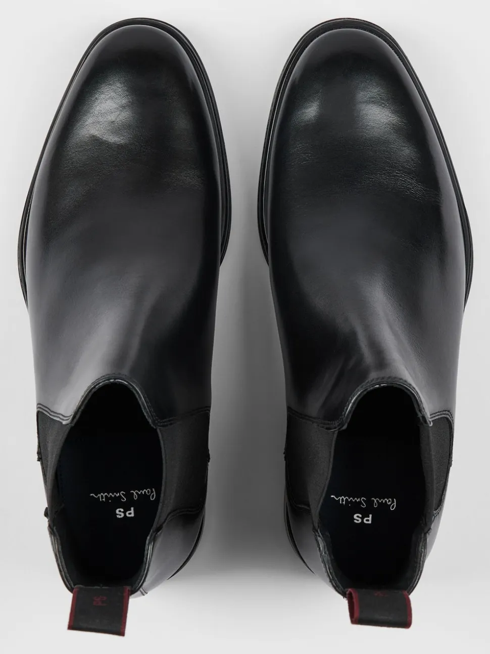 PS Paul Smith Black Augustus Leather Boots