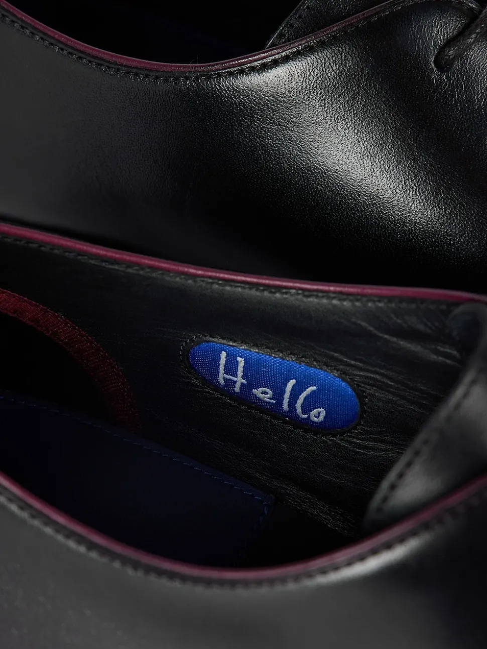 PS Paul Smith Black Leather Derby Shoes