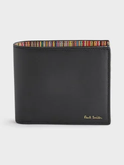 PS Paul Smith Black Logo Leather Bifold Wallet