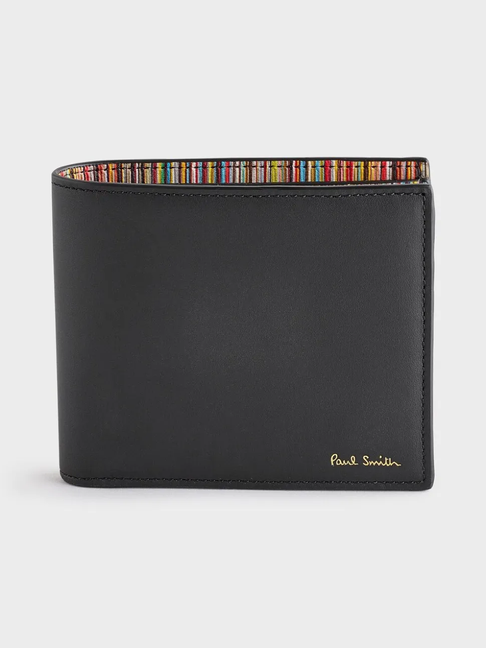 PS Paul Smith Black Logo Leather Bifold Wallet