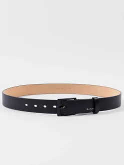 PS Paul Smith Black Logo Stripe Detail Belt