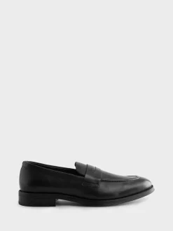 PS Paul Smith Black Pierce Leather Loafers