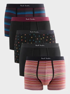 PS Paul Smith Black Printed Boxers 5 Pack