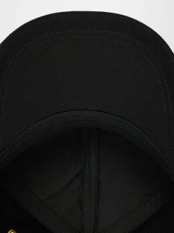 PS Paul Smith Black Zebra Print Logo Cotton Cap