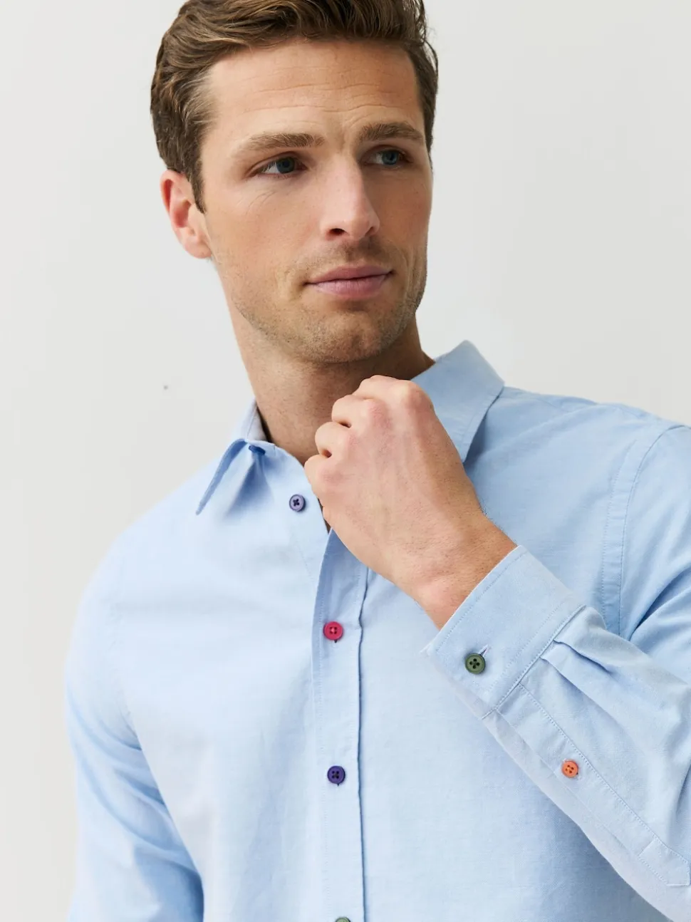 PS Paul Smith Blue Tailored-Fit Logo Shirt