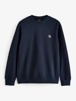 PS Paul Smith Navy Logo Crew Neck Sweatshirt