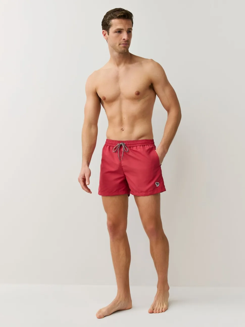 PS Paul Smith Pink Regular-Fit Logo Swim Shorts