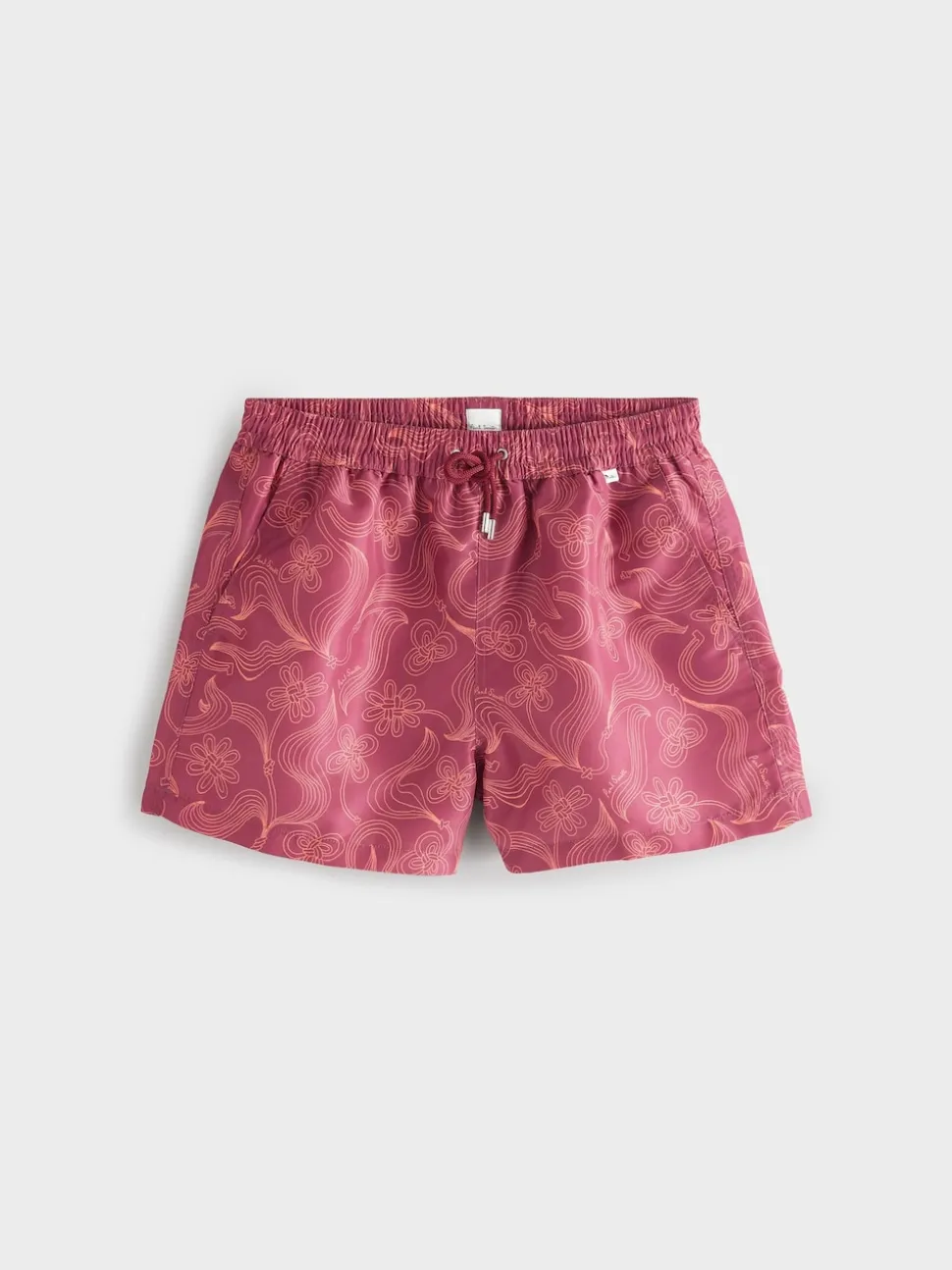 PS Paul Smith Red Regular-Fit Logo Printed Swim Shorts