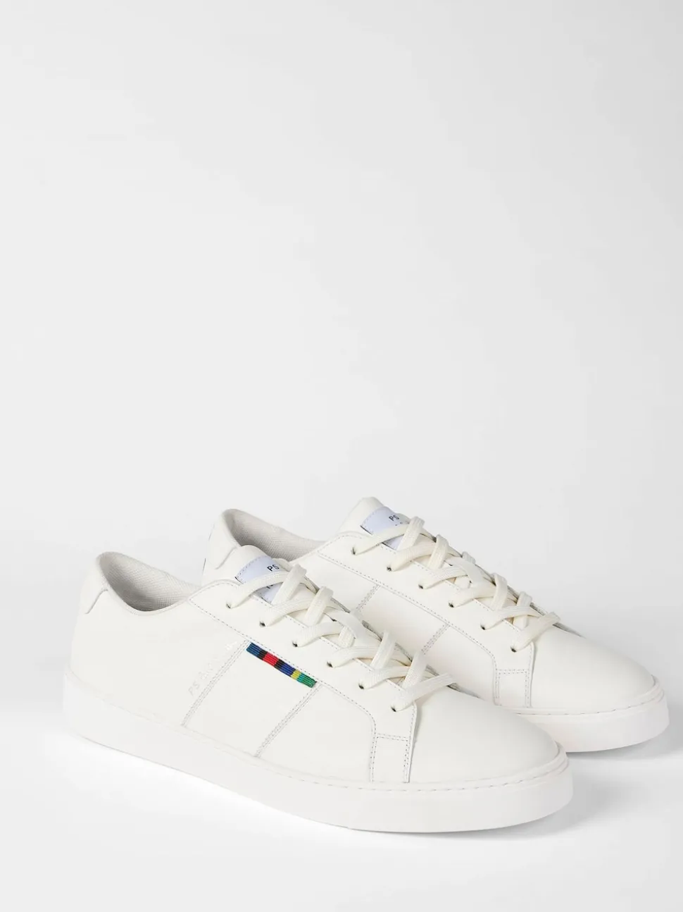 PS Paul Smith White Beech Leather Trainers
