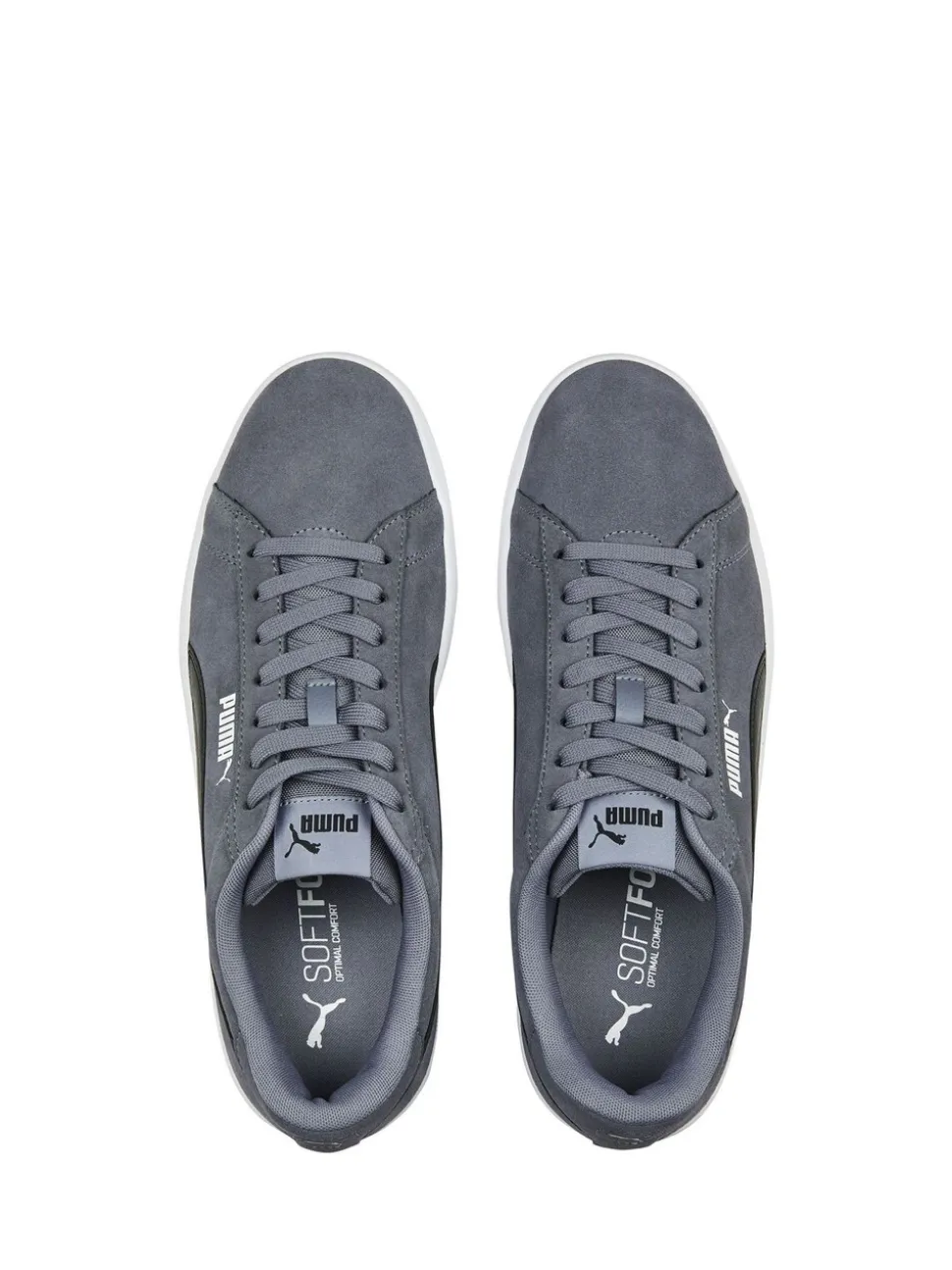 Puma Grey Mens Smash 3.0 Trainers