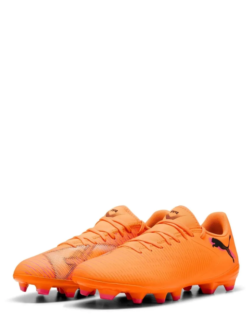 Puma Orange Mens Future 8 Play Firm Ground Football Boots