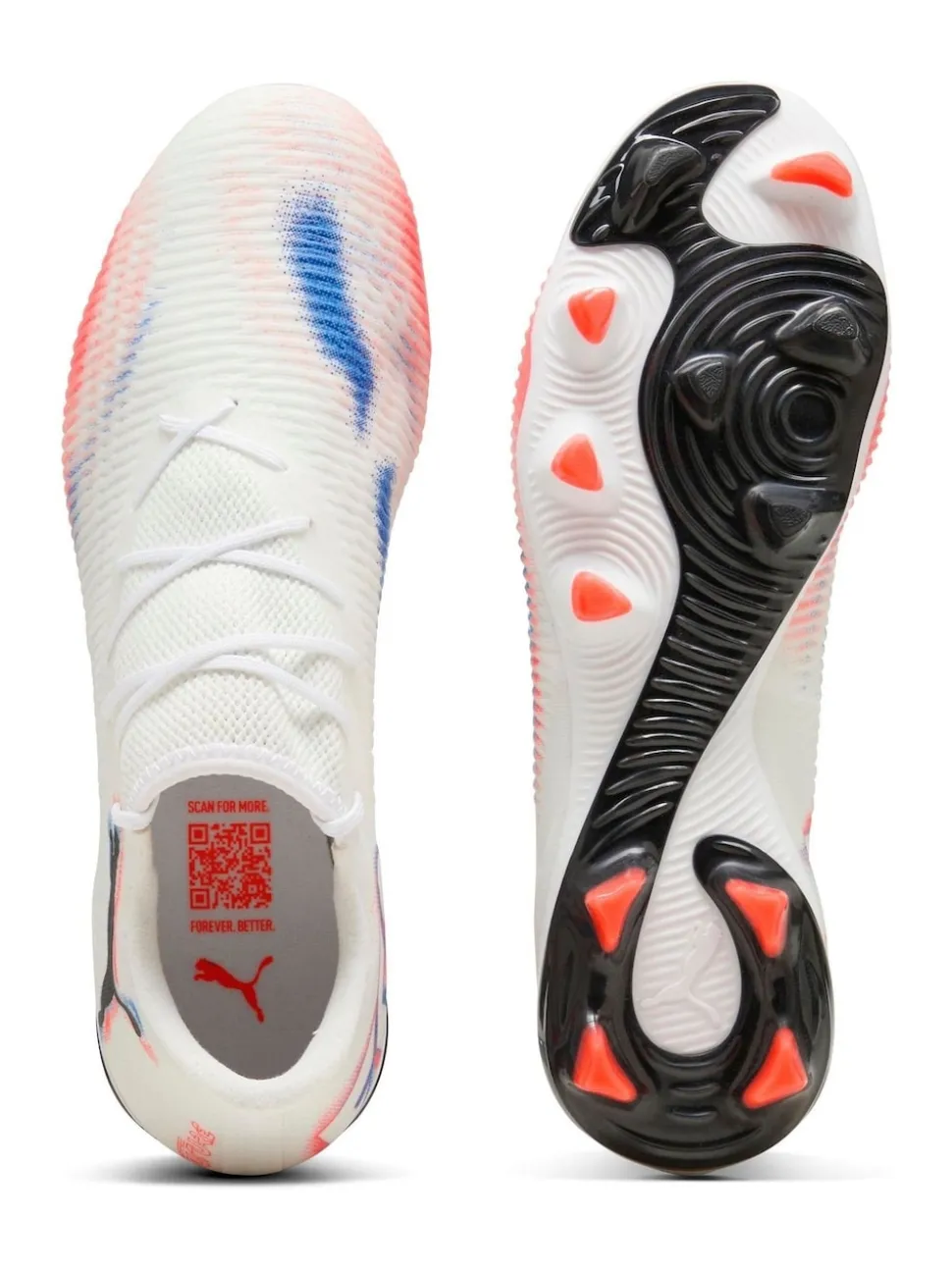 Puma White Mens Future 8 Match Low Firm Ground football Boots