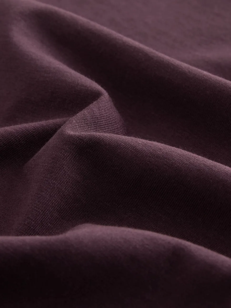 Purple Fig Regular Fit Essential Crew Neck Cotton T-Shirt